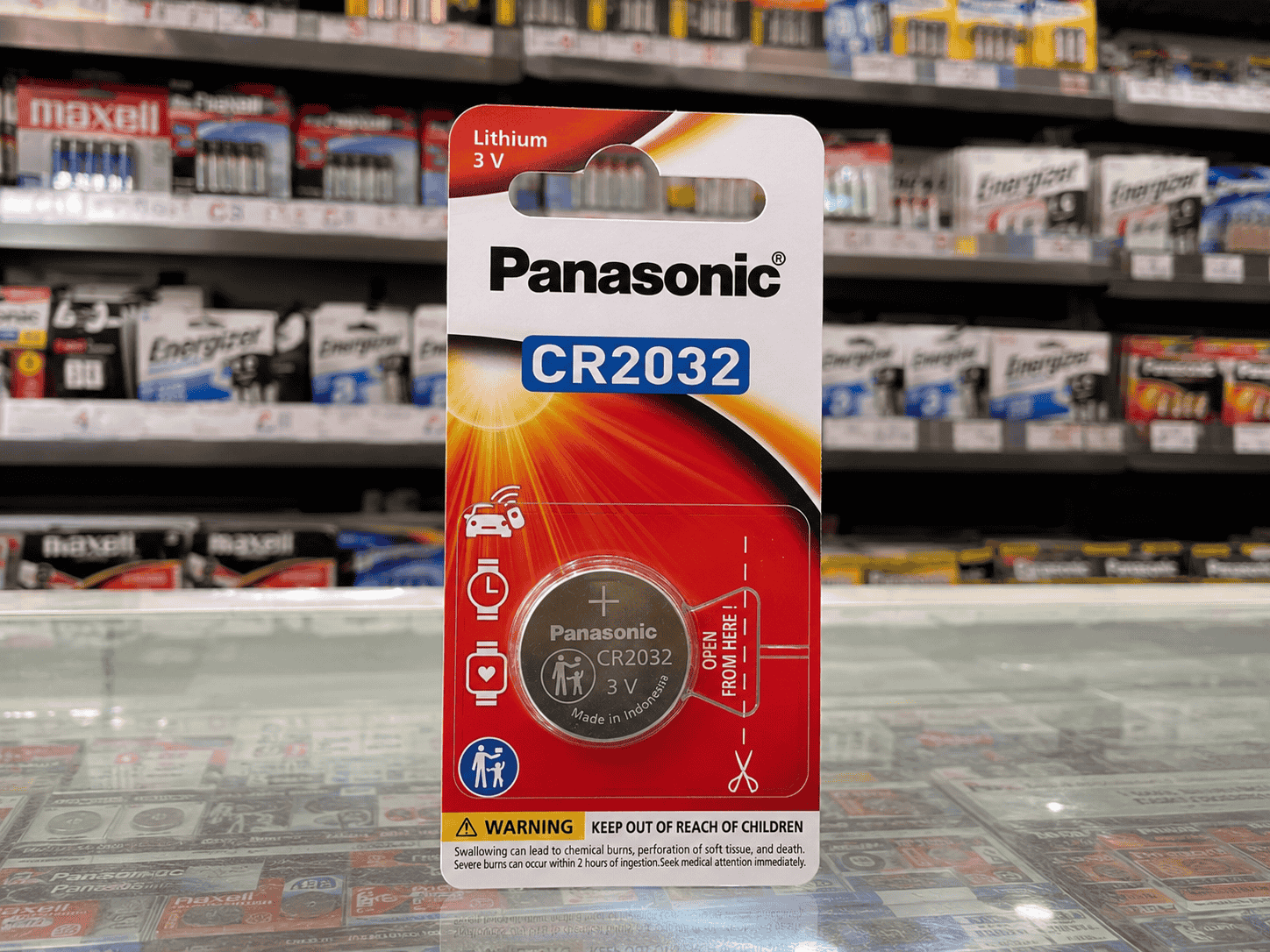 Pin Panasonic CR2032 3V Lithium vỉ 1 viên chính hãng