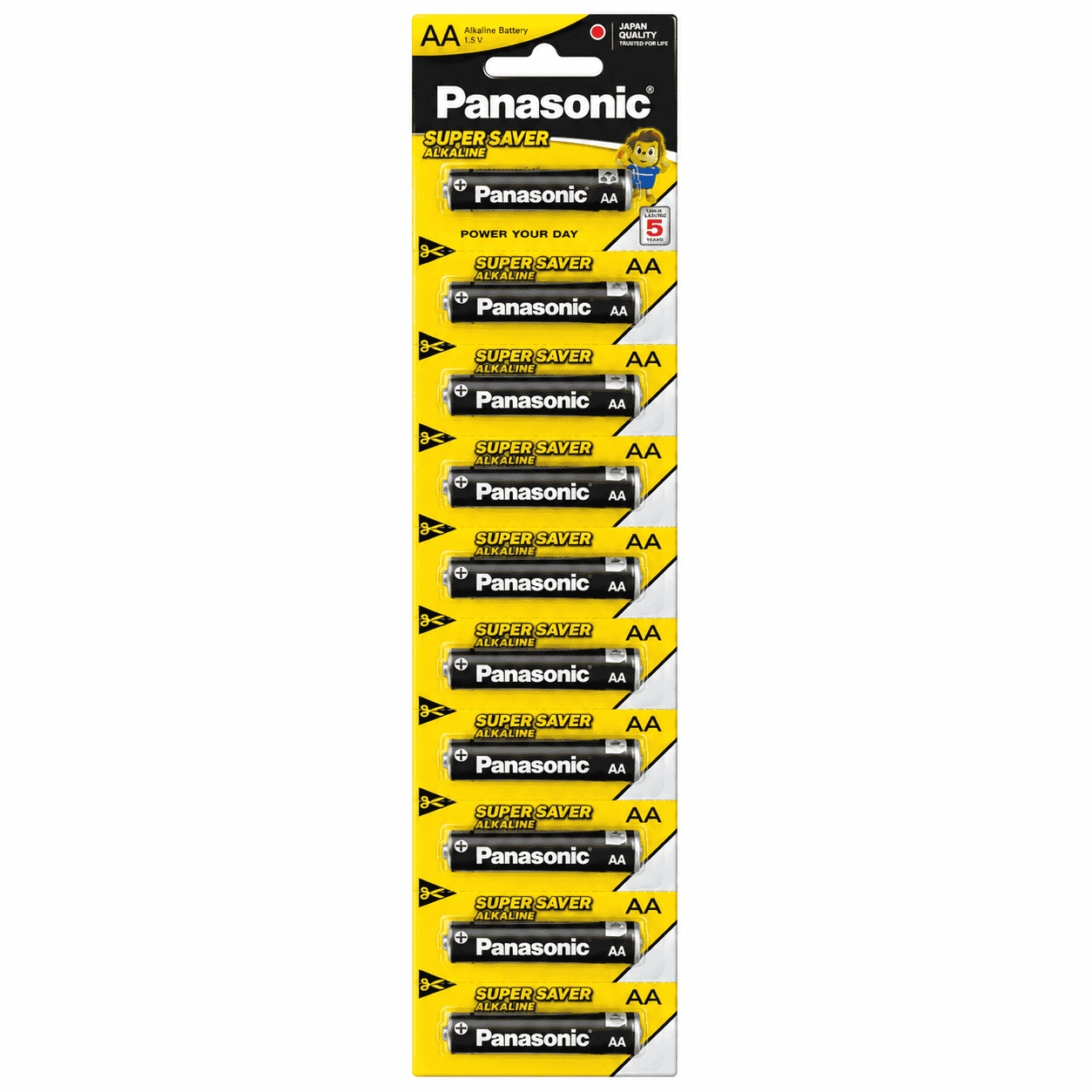 Pin Panasonic Super Saver Alkaline AA LR6YTP1B12V vỉ 12 viên