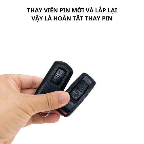 Lắp pin mới smartkey Honda