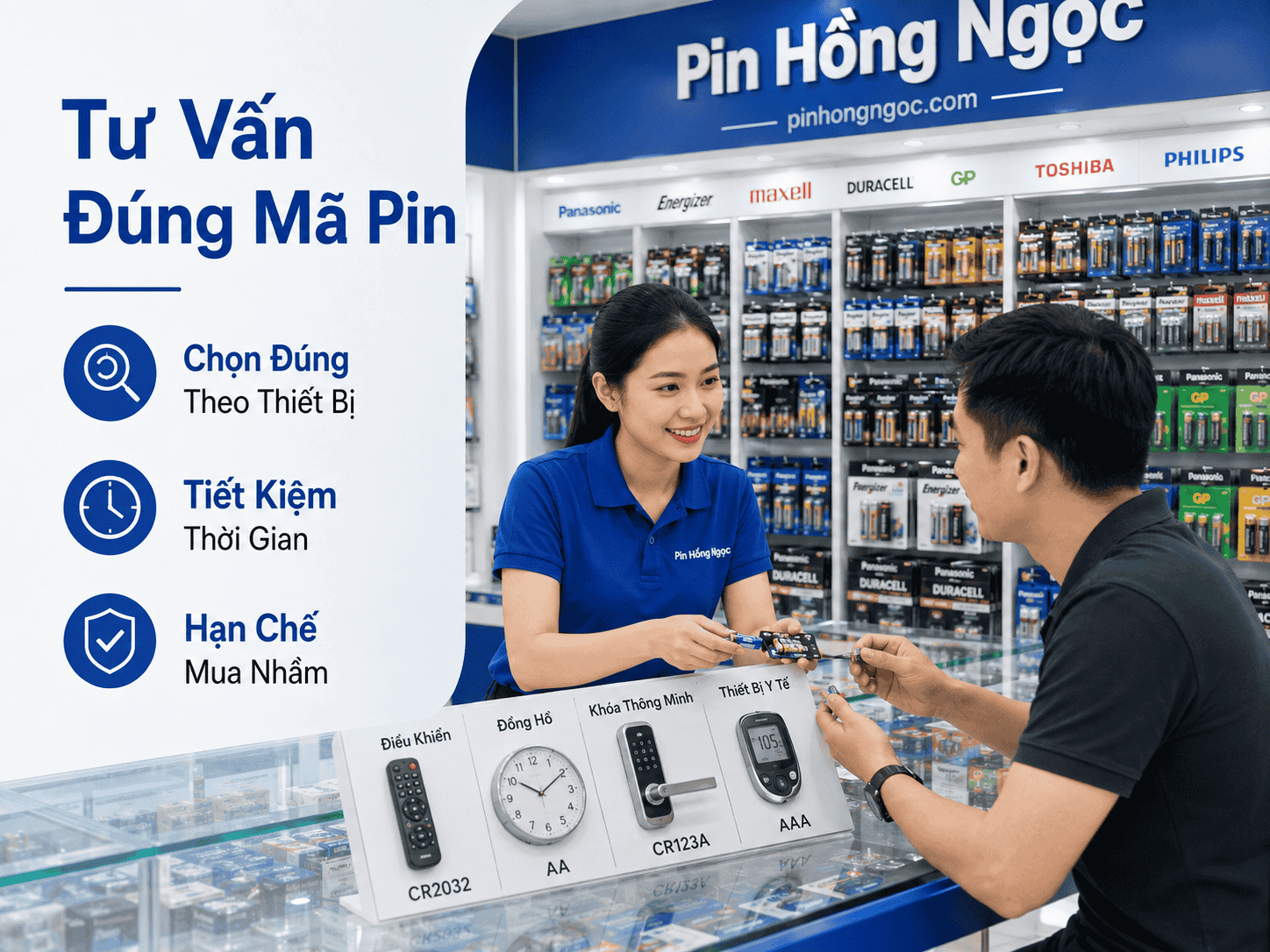 Tư vấn đúng mã pin theo từng thiết bị