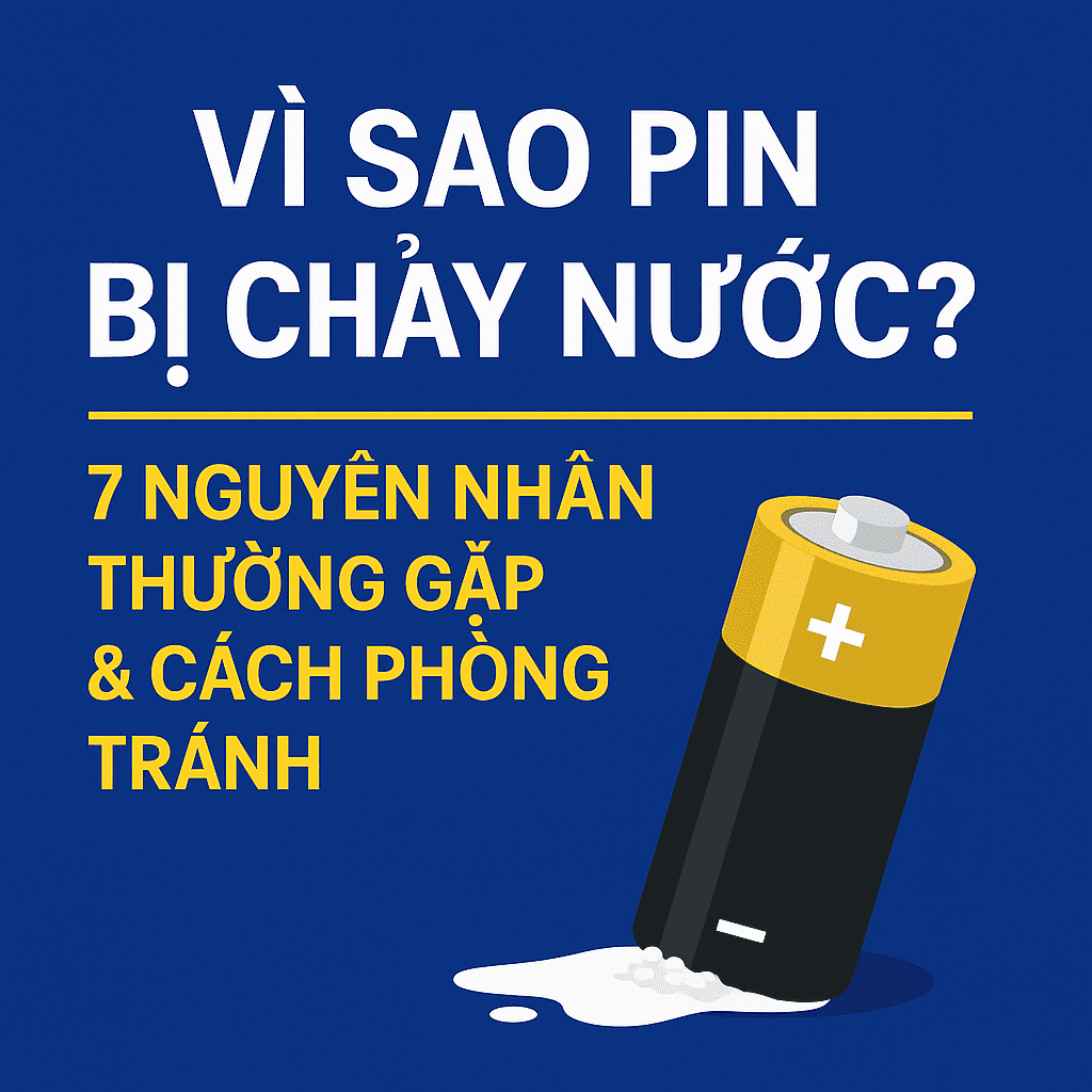 Vì sao pin bị chảy nước - Pin Hồng Ngọc