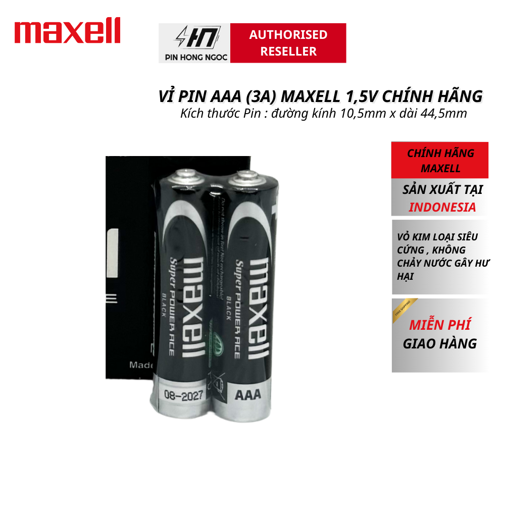 Pin Maxell AAA 1.5V R03 AB – Hộp 40 Viên Chính Hãng Giá Tốt có VAT