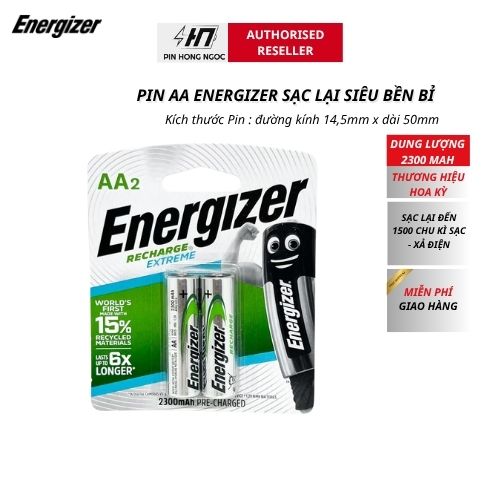 Pin sạc AA energizer 2300 mAH