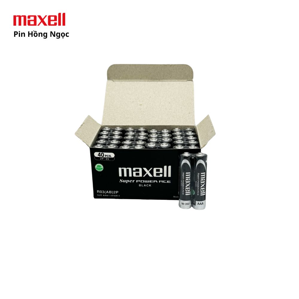 Pin Aaa Maxcell R03 Pin Maxell AAA 1.5V R03 AB – Hộp 40 Viên Chính Hãng Giá Tốt có VAT