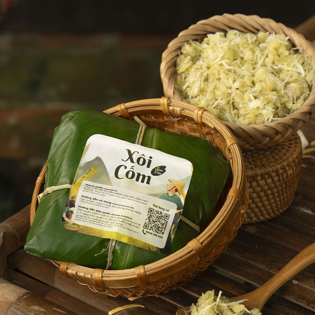 XÔI CỐM DỪA HẠT SEN 500g