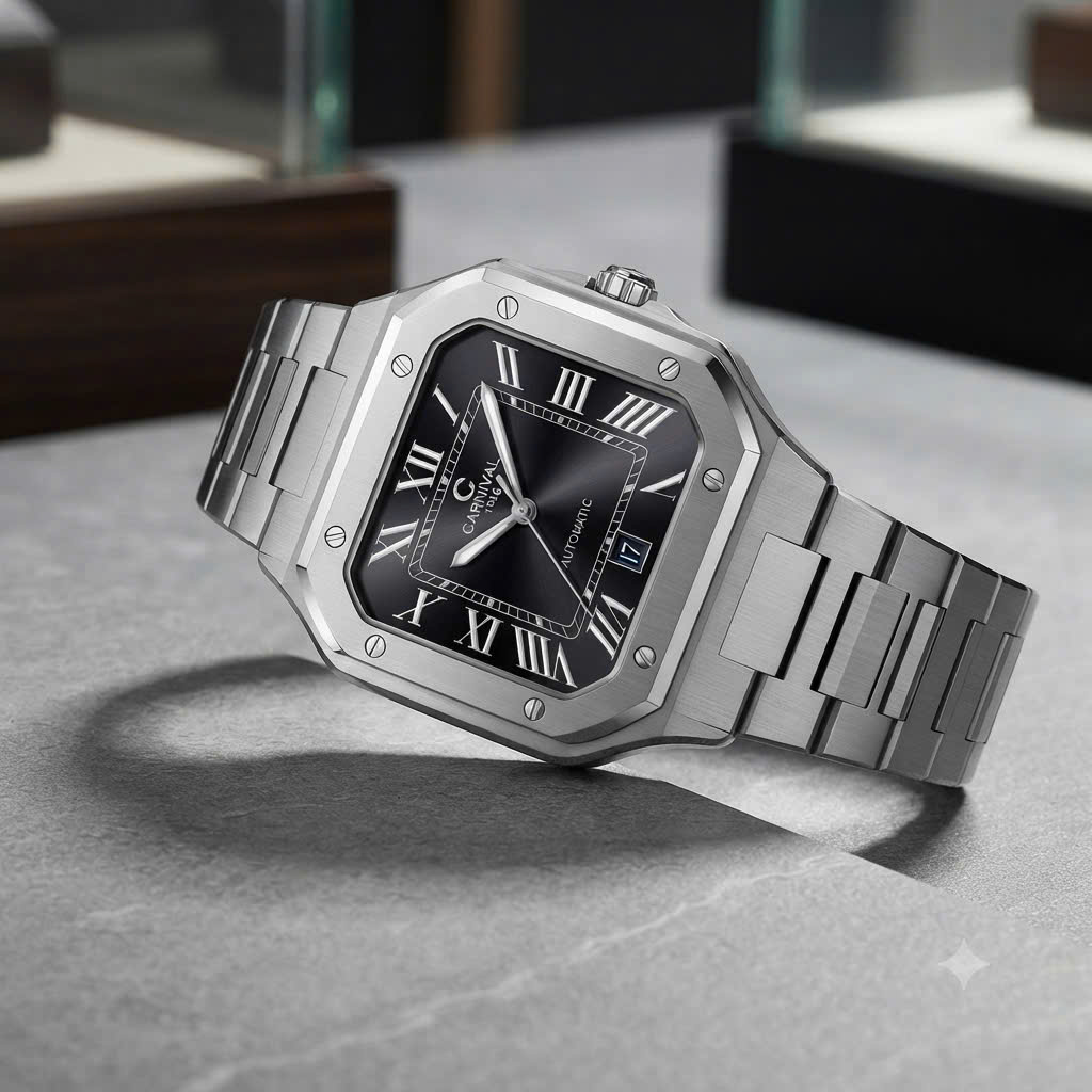 ĐỒNG HỒ NAM CARNIVAL AUTOMATIC ĐEN 8169G-VT-D