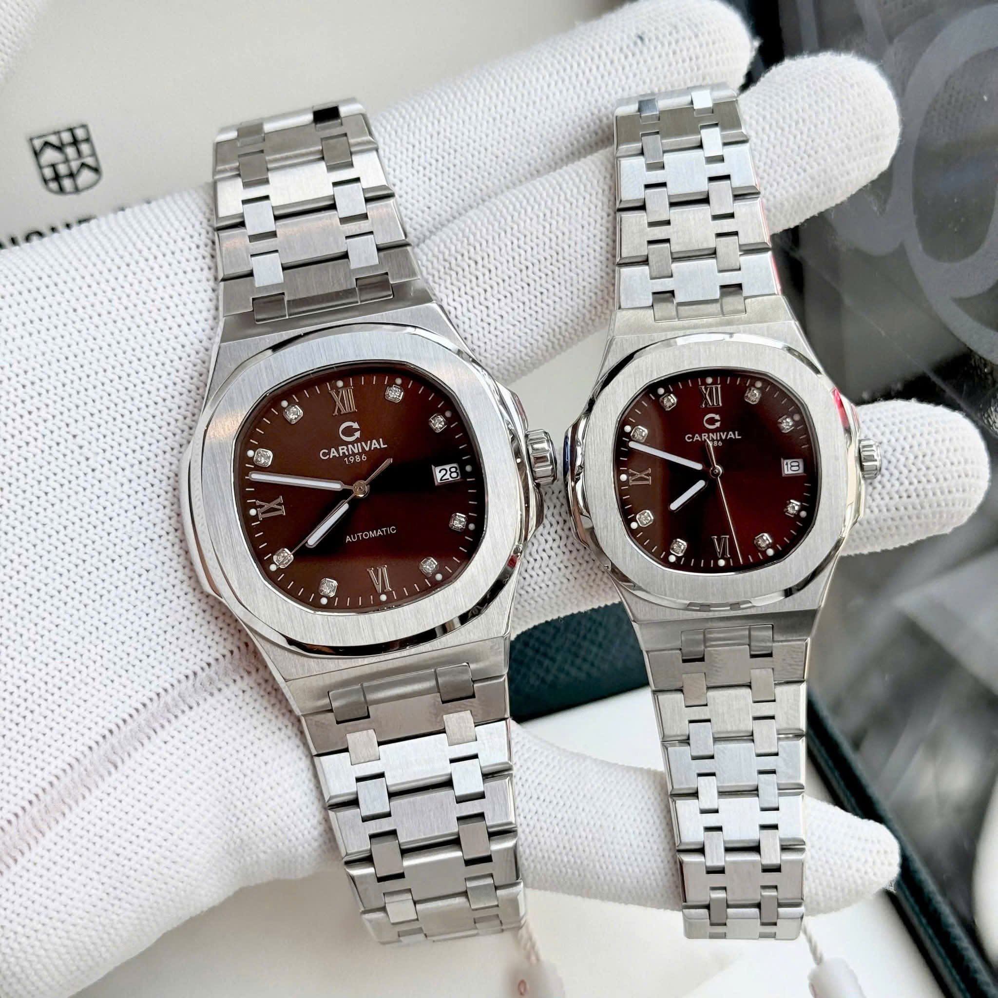 ĐỒNG HỒ ĐÔI CARNIVAL 8160G-VT-N - CARNIVAL 8160L-VT-N1