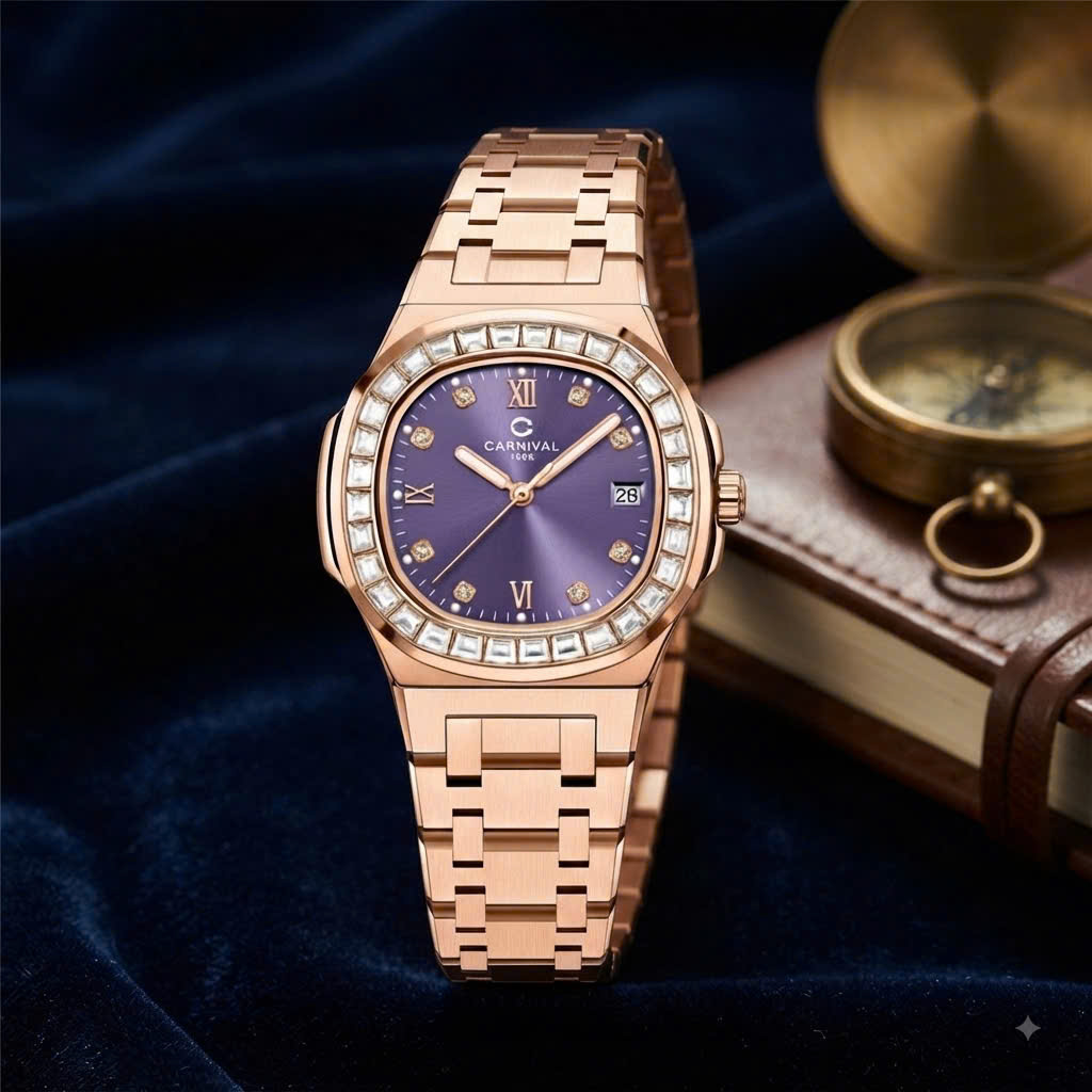 ĐỒNG HỒ NỮ CARNIVAL QUARTZ 8160L2-VH-TIM