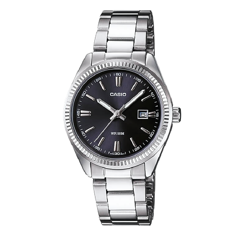 ĐỒNG HỒ NAM XÁM KIM BẠC CASIO MTP-1302D-1A1VDF