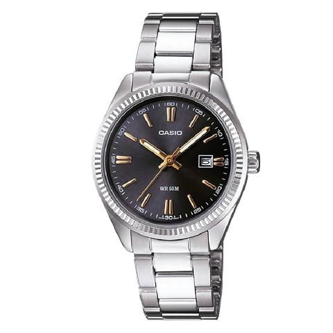 ĐỒNG HỒ NAM XÁM KIM VÀNG CASIO MTP-1302D-1A2VDF