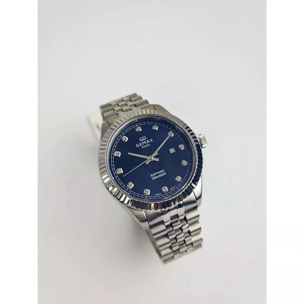 ĐỒNG HỒ NAM GEMAX GP3008BU XANH ĐẠI DƯƠNG CUỐN HÚT DÀNH CHO MẠNG THỦY