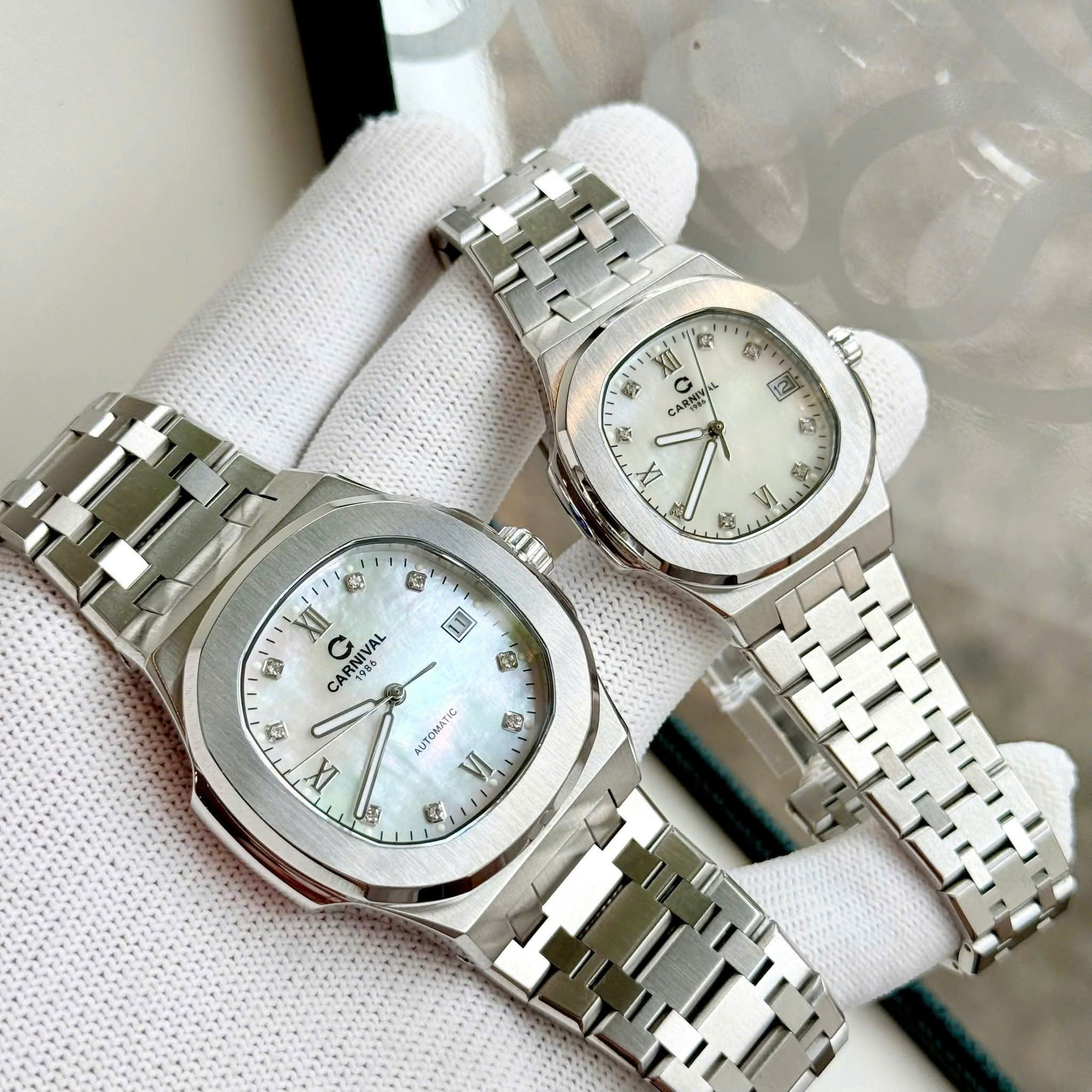 ĐỒNG HỒ ĐÔI CARNIVAL 8160G-VT-MOP - CARNIVAL 8160L-VT-MOP