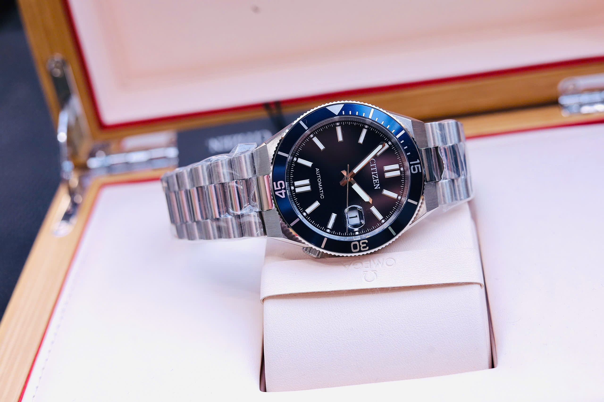 ĐỒNG HỒ NAM CITIZEN TSUYOSA AUTOMATIC SHORE MECHANICAL BLUE NJ0230-59L