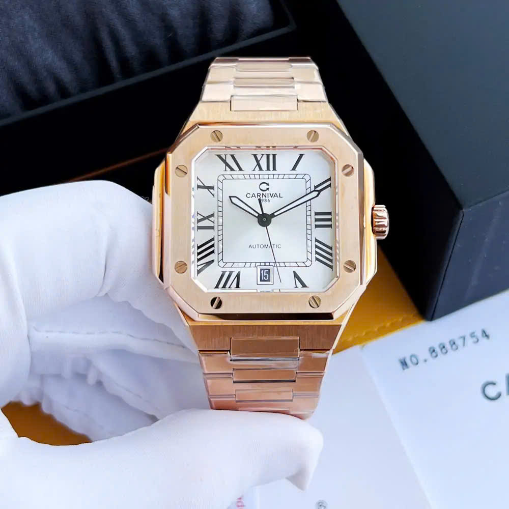 ĐỒNG HỒ NAM CARNIVAL AUTOMATIC TRẮNG 8169G-VH-T