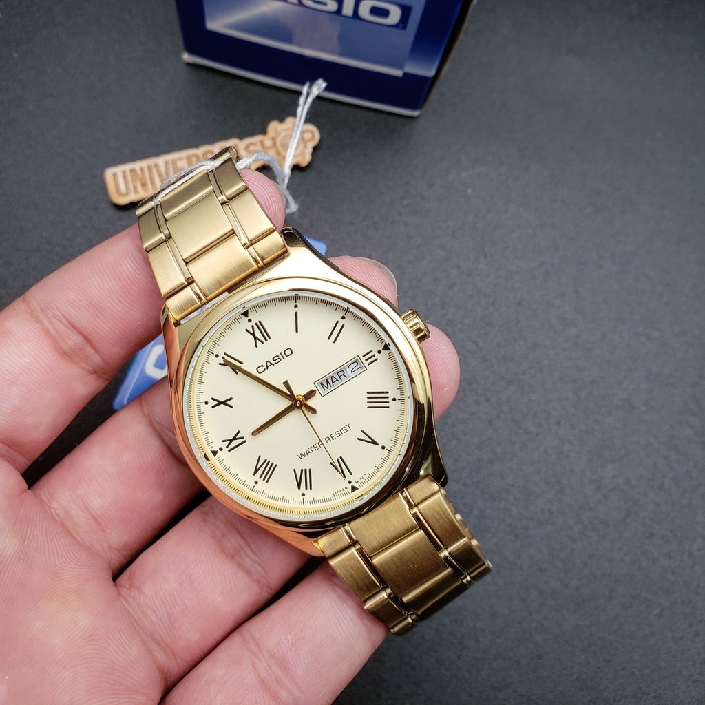 ĐỒNG HỒ NAM CASIO QUARTZ TRẮNG MTP-V006G-9BUDF