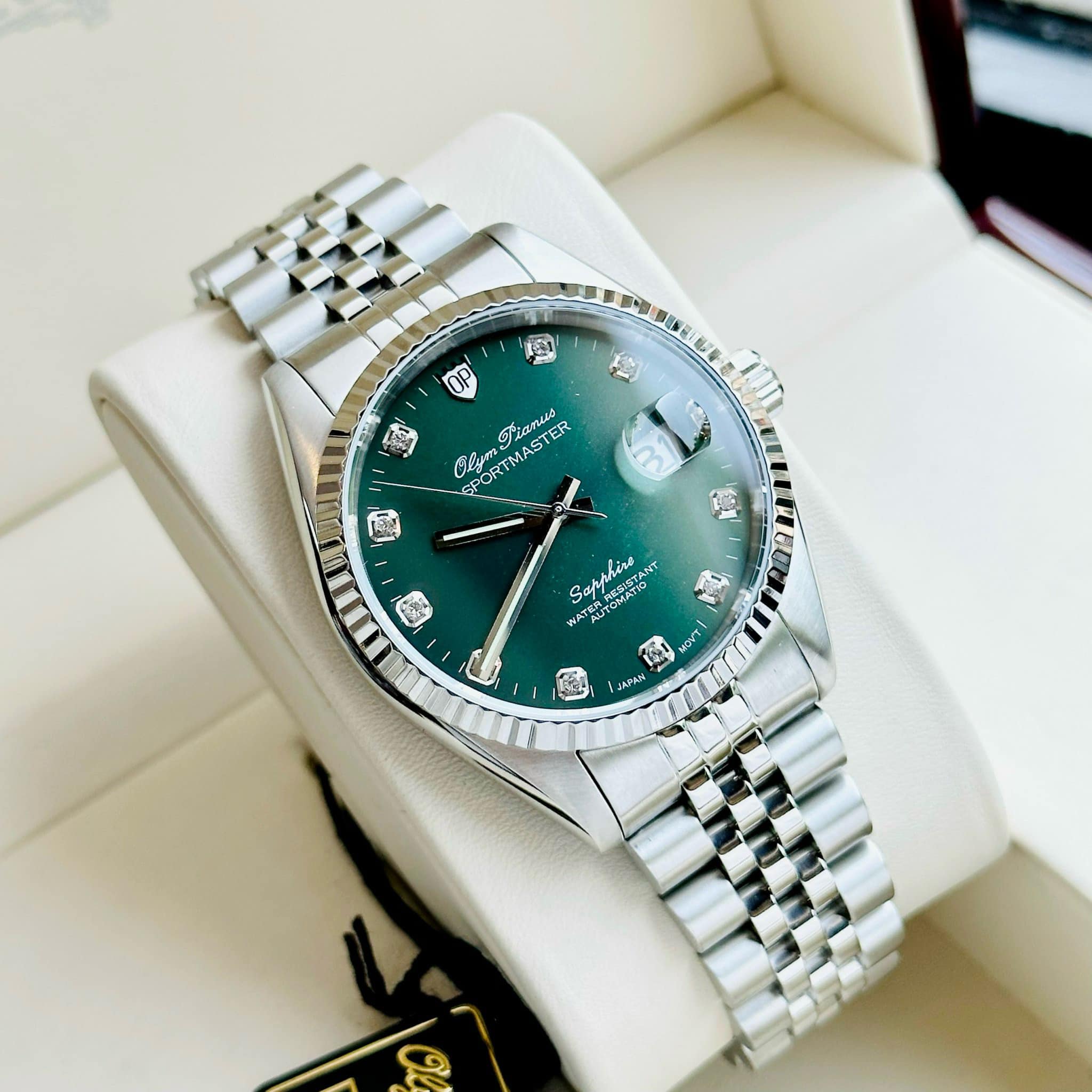 OLYM PIANUS SPORTMASTER AUTOMATIC GREEN OP89322AGS-XL