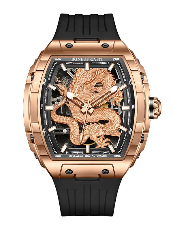 BONEST GATTI GHOST DRAGON STAR AUTOMATIC GOLD BG5606-A2