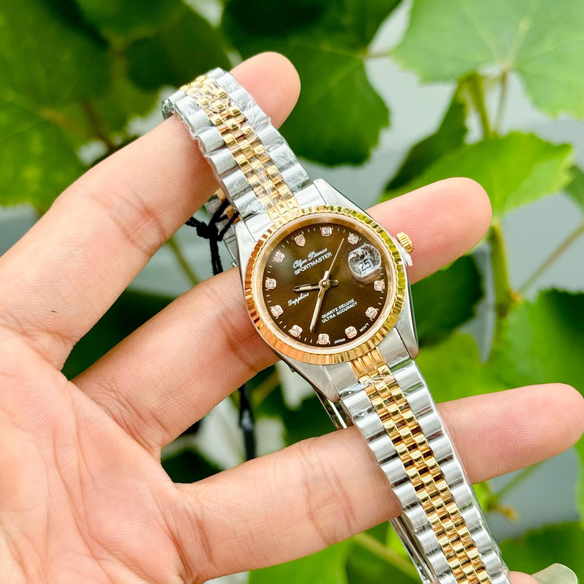 OLYM PIANUS SPORTMASTER QUARTZ CHOCOLATE OP68322L29SR-N