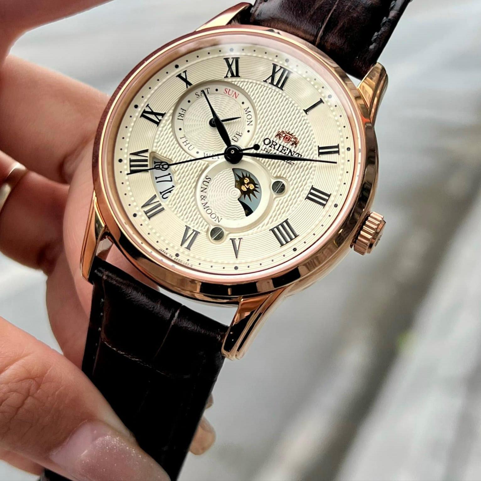 ĐỒNG HỒ NAM ORIENT AUTOMATIC SUN AND MOON GEN 3 RN-AK0001S (Nội địa)