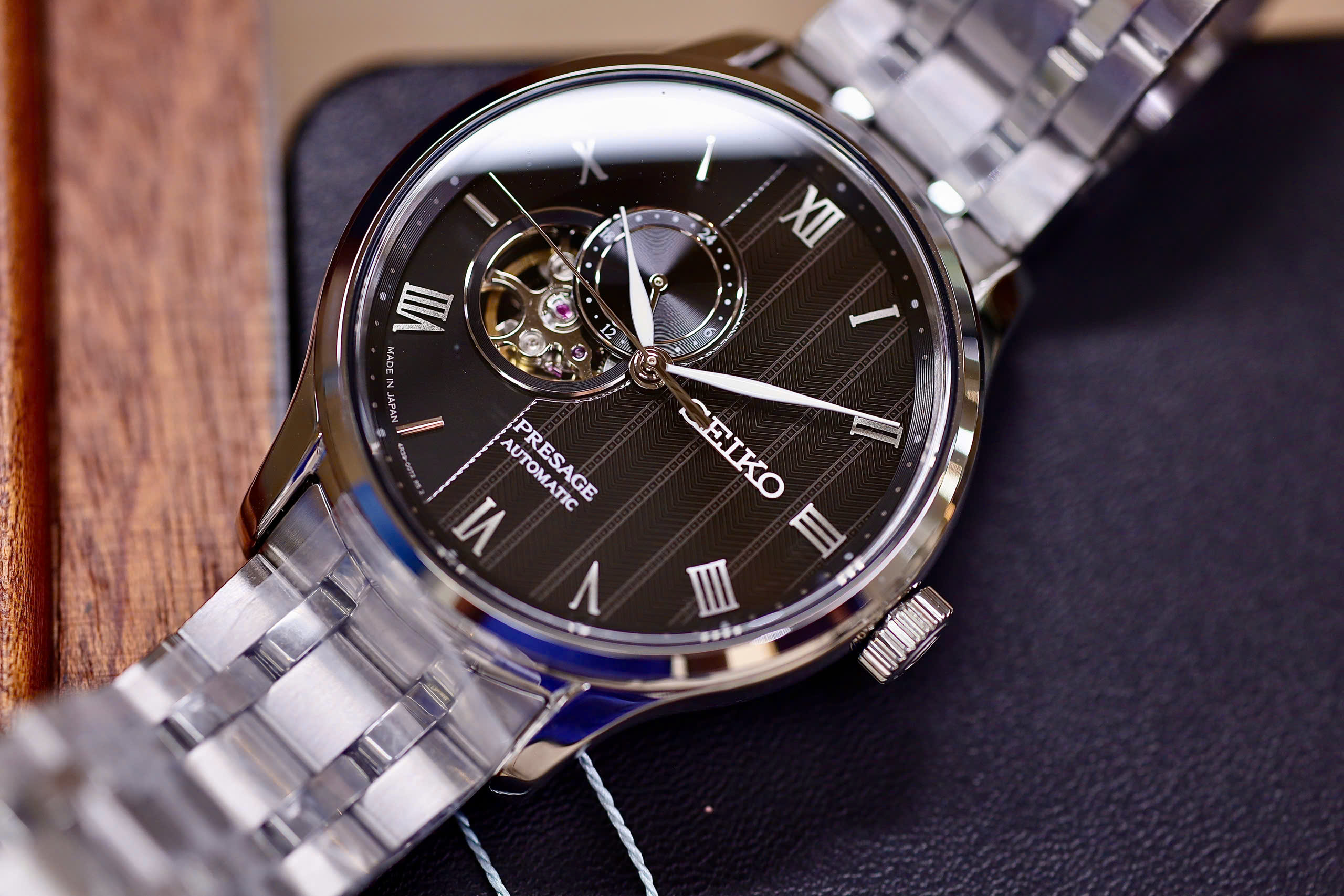 ĐỒNG HỒ NAM SEIKO AUTOMATIC PRESAGE OPEN HEART SSA377J1 (SARY093)