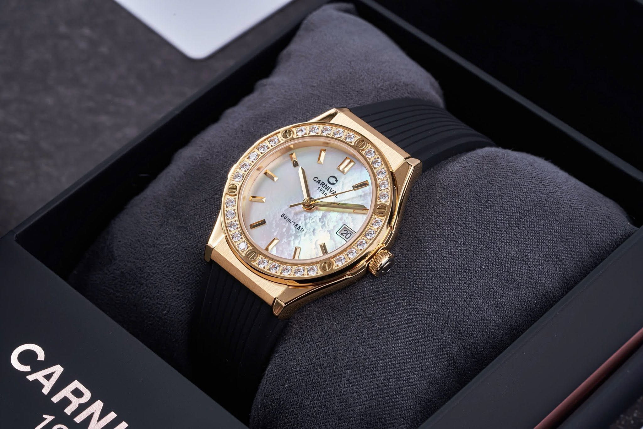 ĐỒNG HỒ NỮ CARNIVAL QUARTZ 8168L2-VV-DCS-TK XÀ CỪ