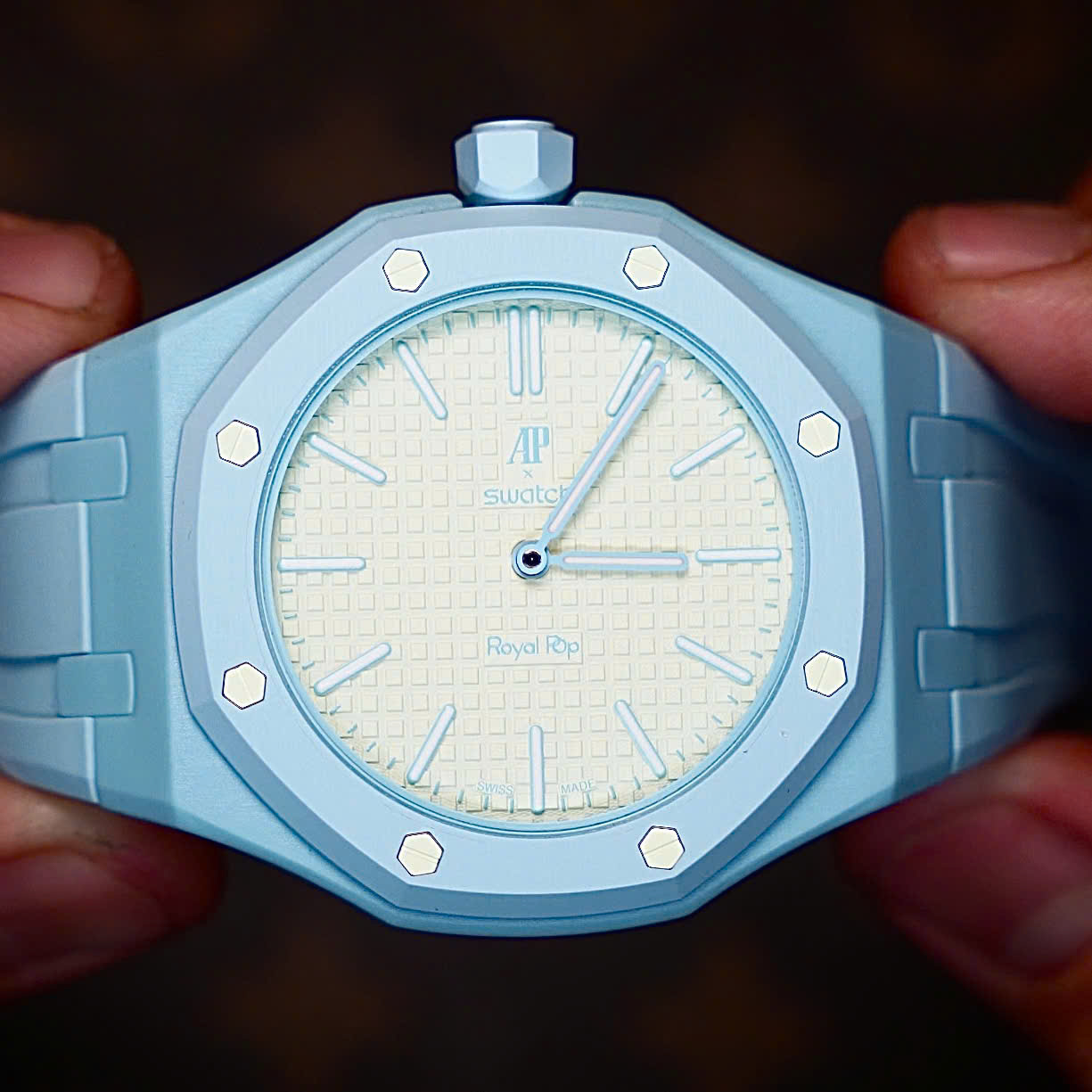 ĐỒNG HỒ NAM SWATCH X AP ROYAL POP BLAUE ACHT SSX03L101N