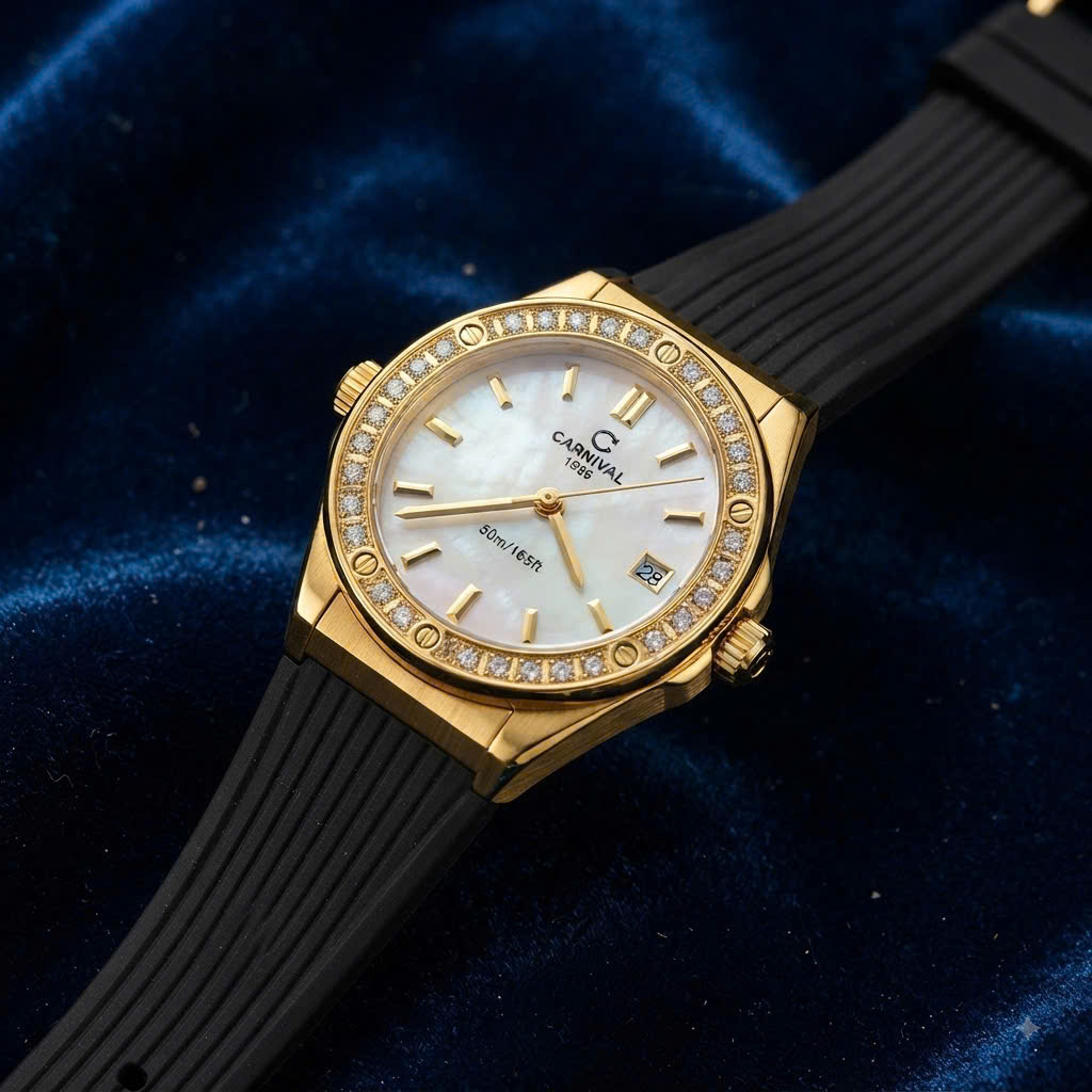 ĐỒNG HỒ NỮ CARNIVAL QUARTZ 8168L2-VH-DCS-T