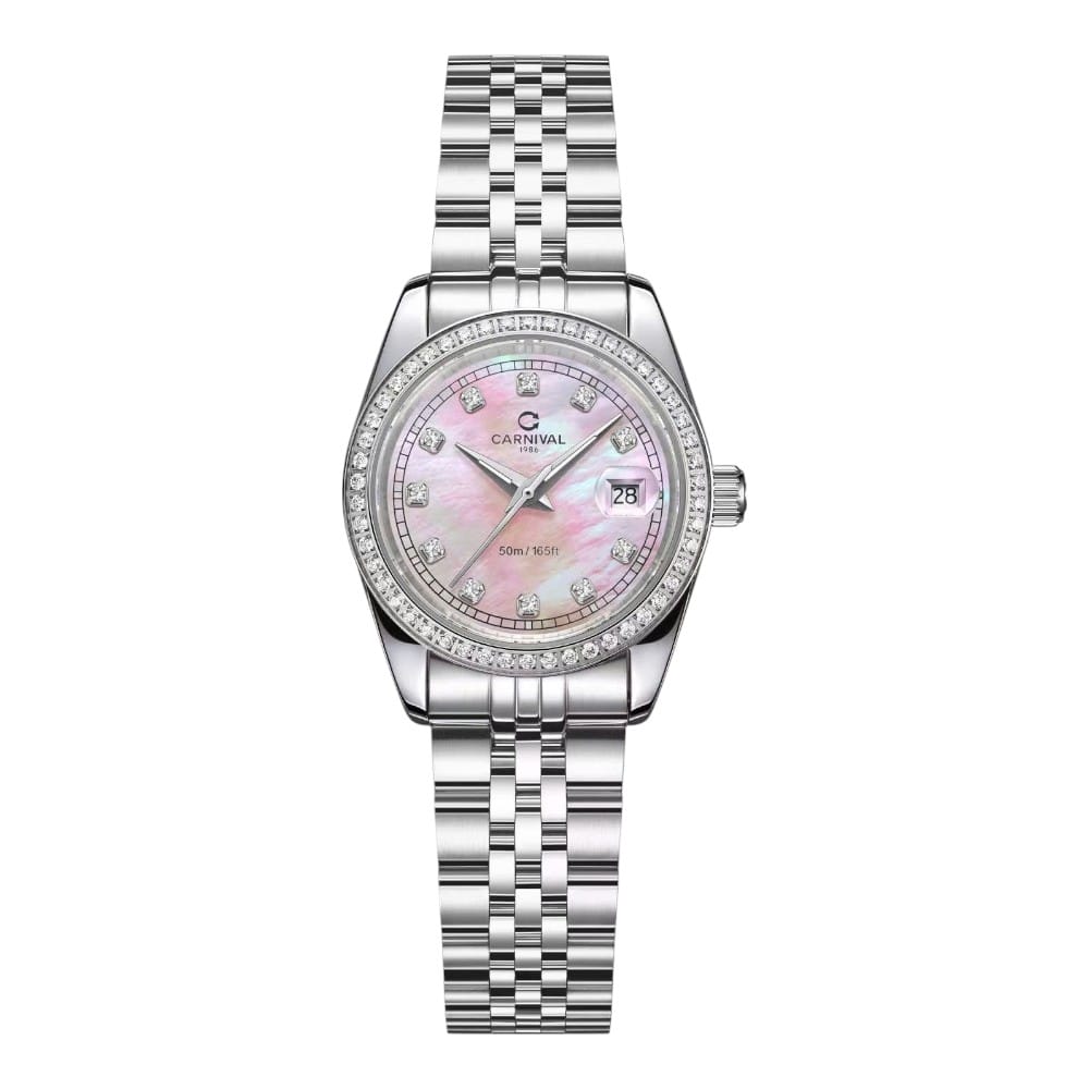 ĐỒNG HỒ NỮ CARNIVAL QUARTZ XÀ CỪ HỒNG 8131L2-VT-HK