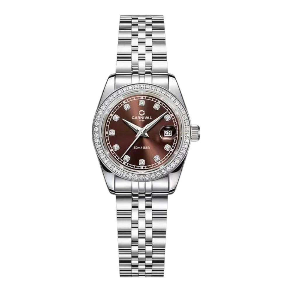 ĐỒNG HỒ NỮ CARNIVAL QUARTZ NÂU 8131L2-VT-N