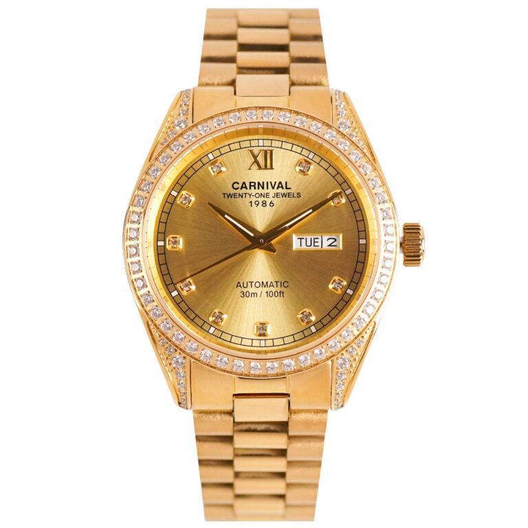 CARNIVAL 1986 AUTOMATIC DAYDATE FULL GOLD 8907G-VV-V