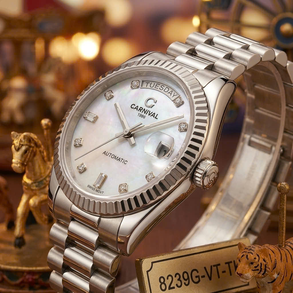 ĐỒNG HỒ NAM CARNIVAL AUTOMATIC 8239G-VT-TK