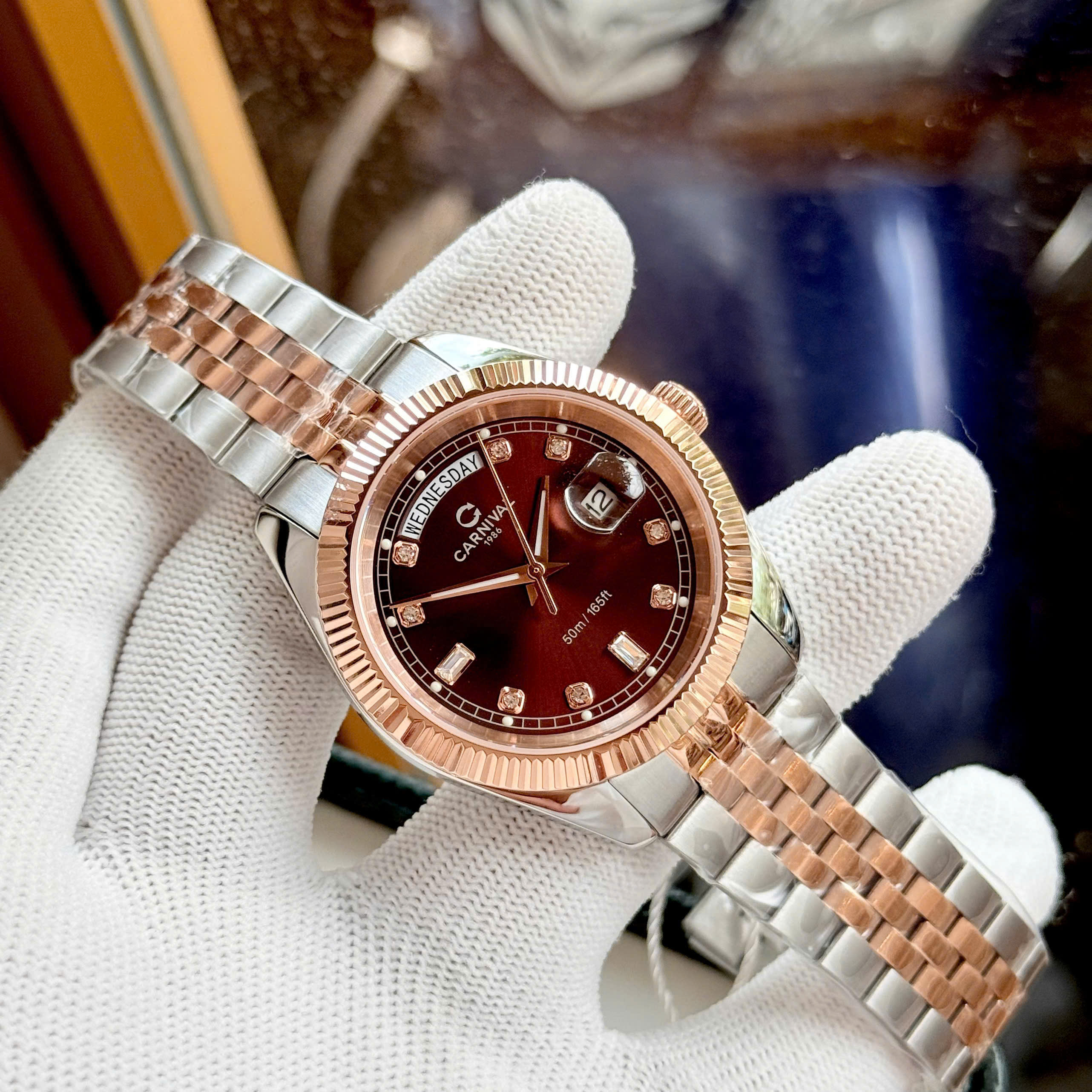 ĐỒNG HỒ ĐÔI CARNIVAL 8190G-CH-N - CARNIVAL 8131L-CH-N