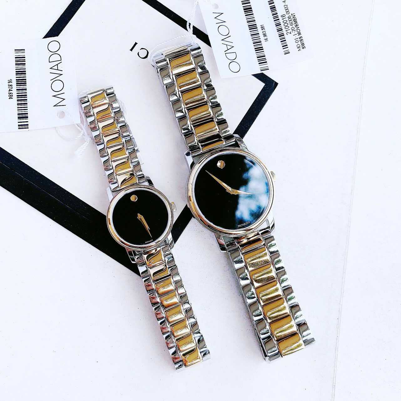 ĐỒNG HỒ ĐÔI MOVADO MUSEUM CLASSIC TWO-TONE 2100016 - MOVADO MUSEUM CLASSIC 2100018