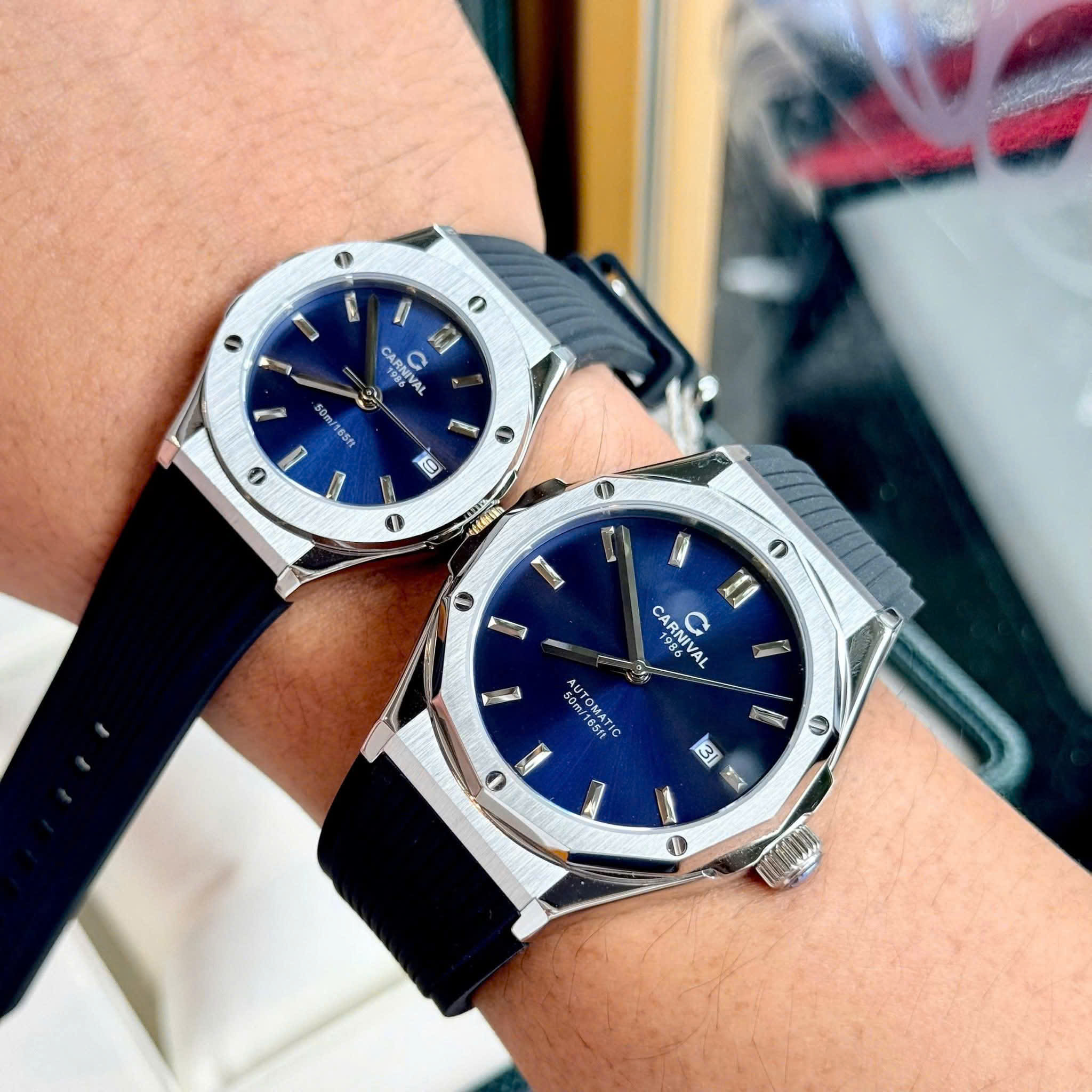 ĐỒNG HỒ ĐÔI CARNIVAL 8168G-VT-DCS-X - CARNIVAL 8168L-VT-DCS-X