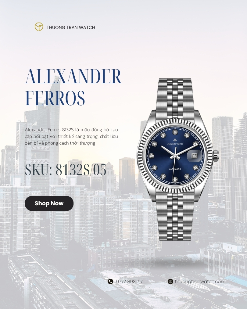 ĐỒNG HỒ NAM ALEXANDER FERROS 8132S/05