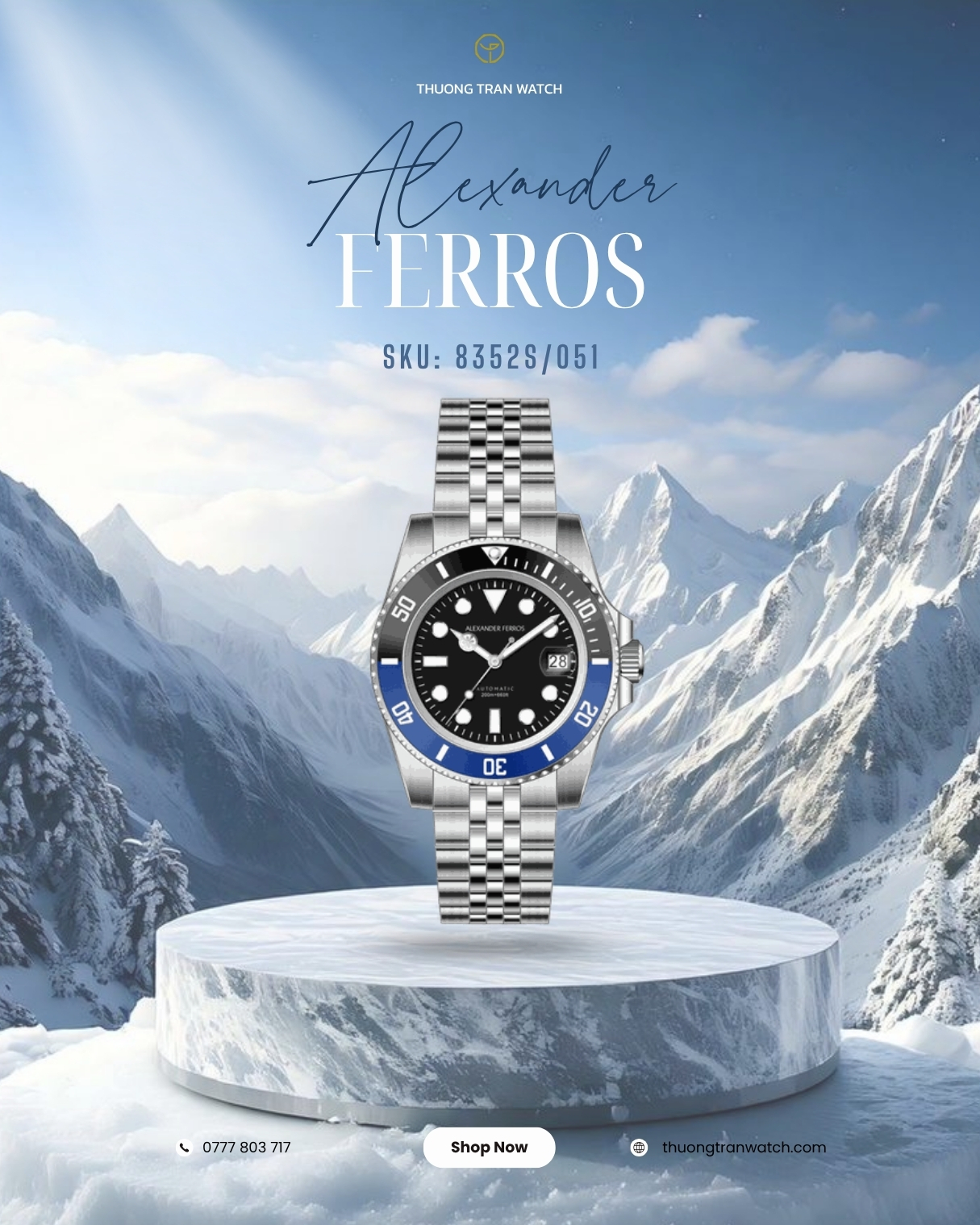 Đồng Hồ Alexander Ferros 8352S/051