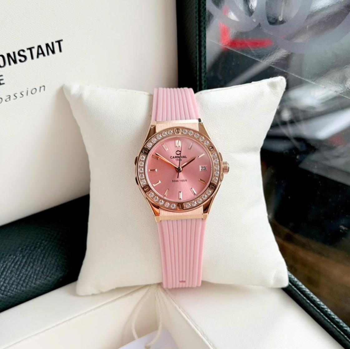 ĐỒNG HỒ NỮ CARNIVAL QUARTZ 8168L2-VH-DCS-H