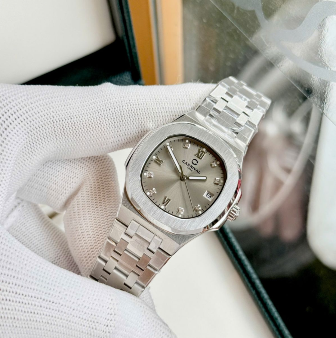 ĐỒNG HỒ NỮ CARNIVAL 8160L-VT-XÁM