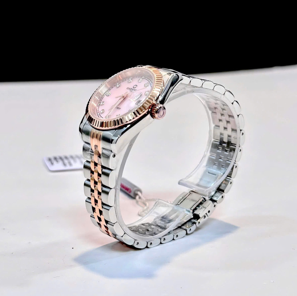 ĐỒNG HỒ NỮ CARNIVAL QUARTZ XÀ CỪ HỒNG 8131L-CH-HK