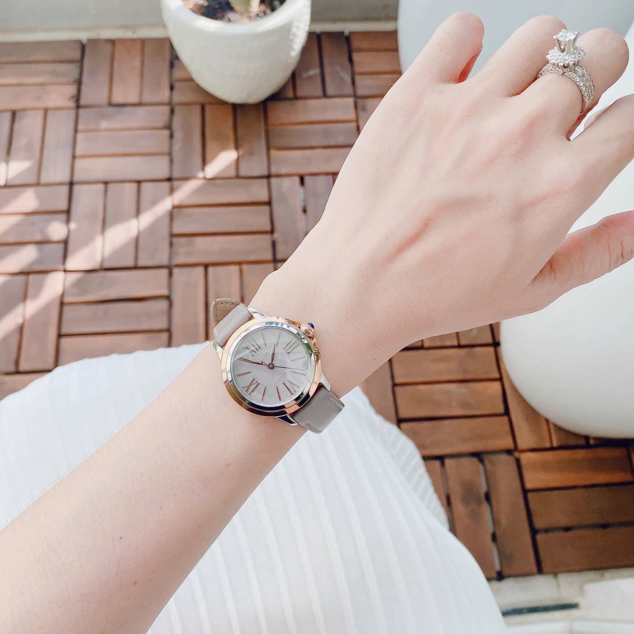 ĐỒNG HỒ NỮ CITIZEN CECCI ECO DRIVE EM1166-01Z