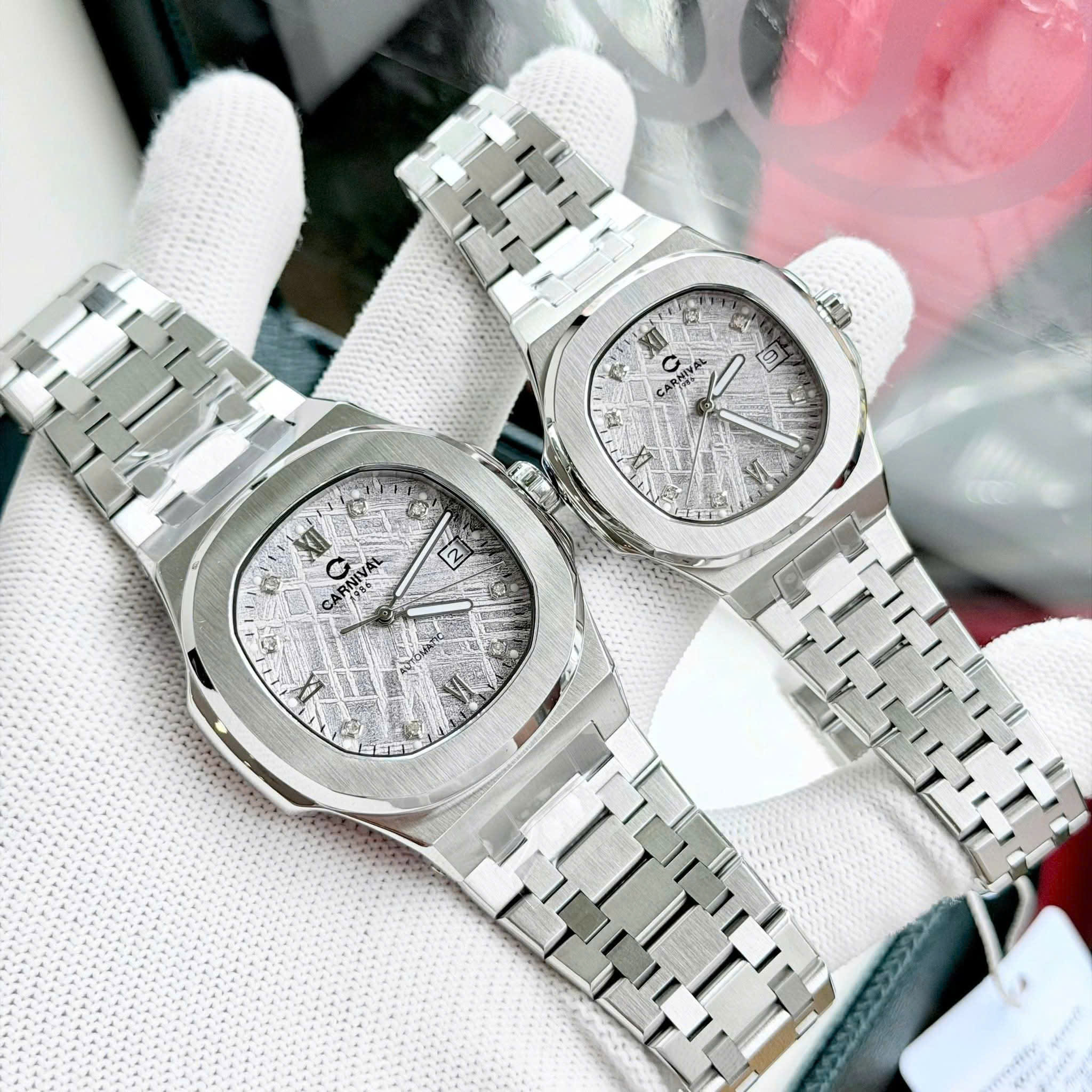 ĐỒNG HỒ ĐÔI CARNIVAL 8160G-VT-TT - CARNIVAL 8160L-VT-TT