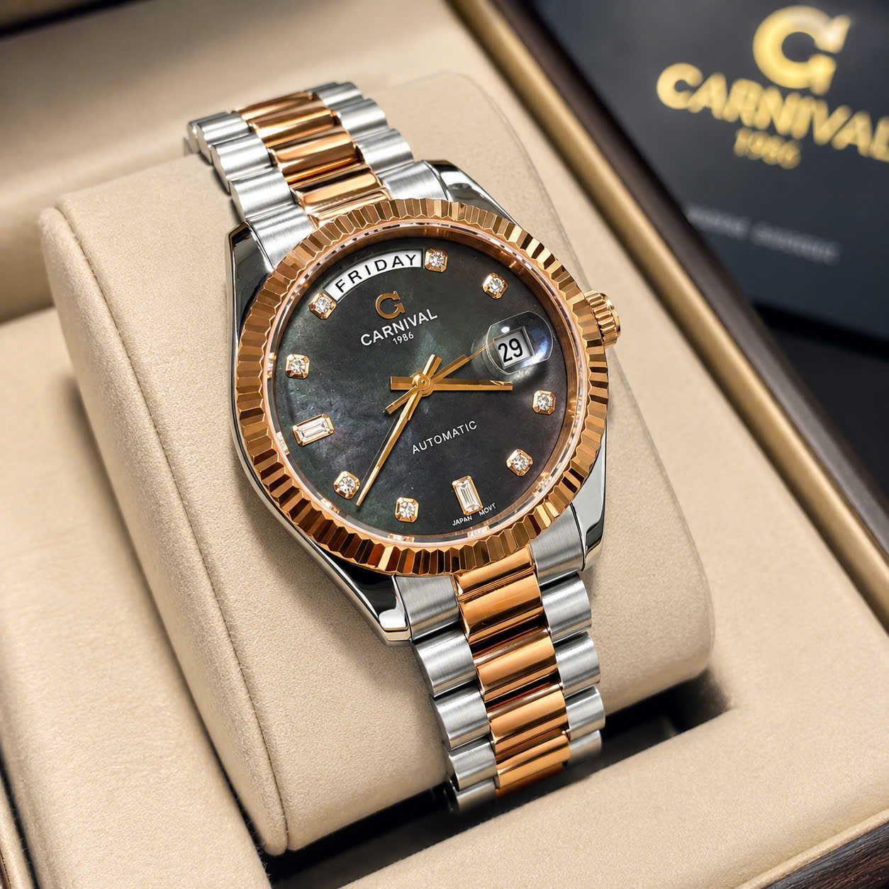 ĐỒNG HỒ NAM CARNIVAL AUTOMATIC 8239G-CH-DK