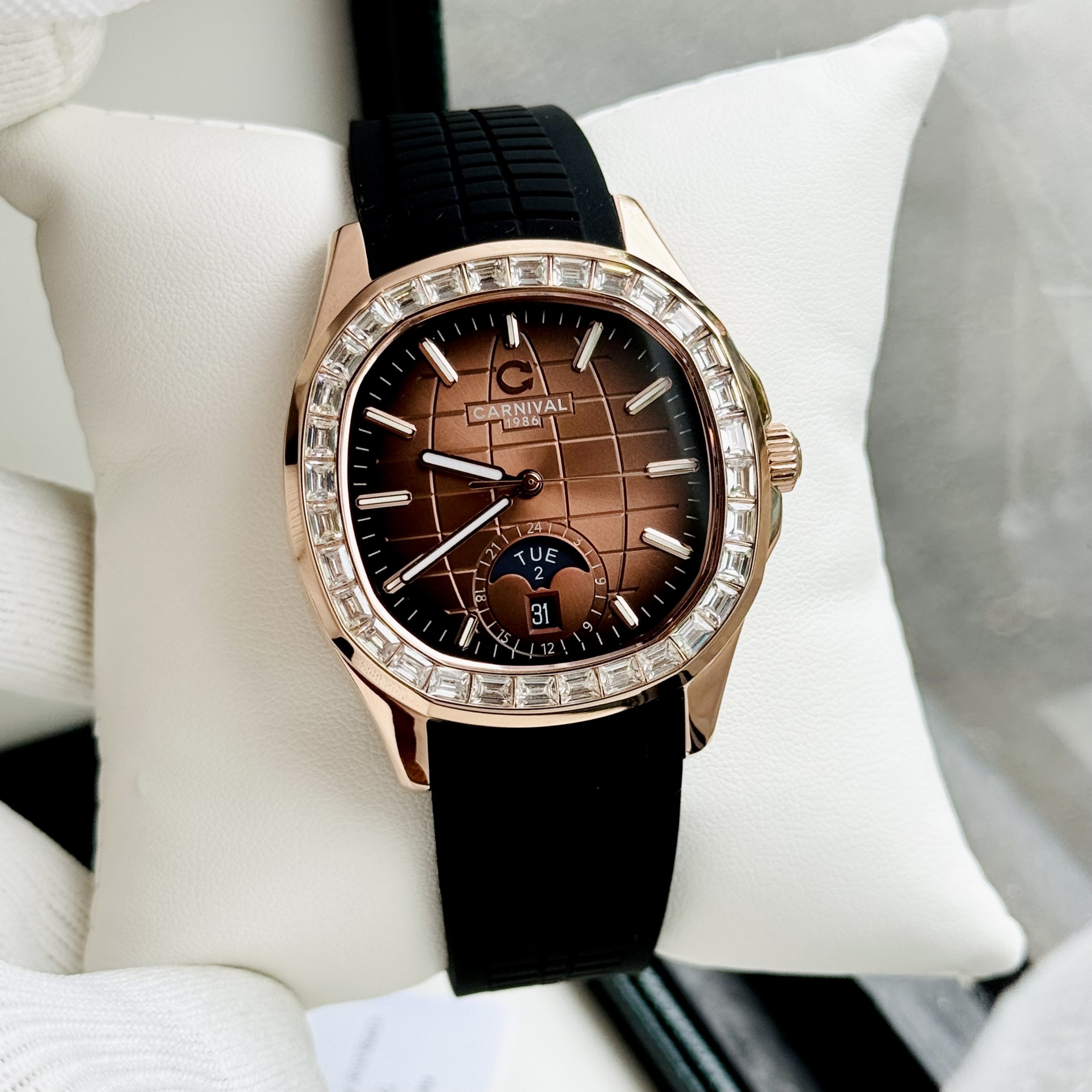 CARNIVAL 1986 AQUANUS AUTOMATIC FULL ROSE GOLD 8113G2-VH-DCS-N