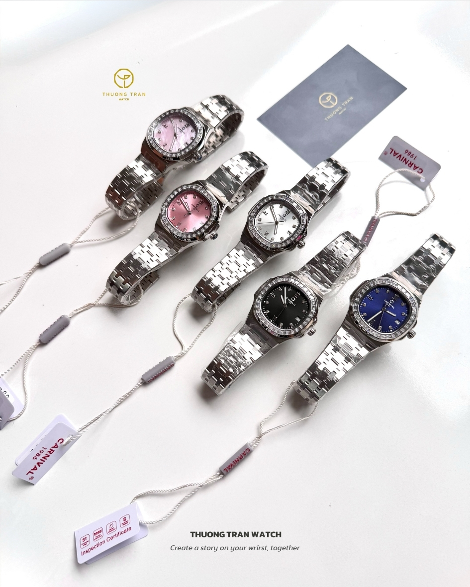 ĐỒNG HỒ NỮ CARNIVAL QUARTZ 8160L2-VT-D