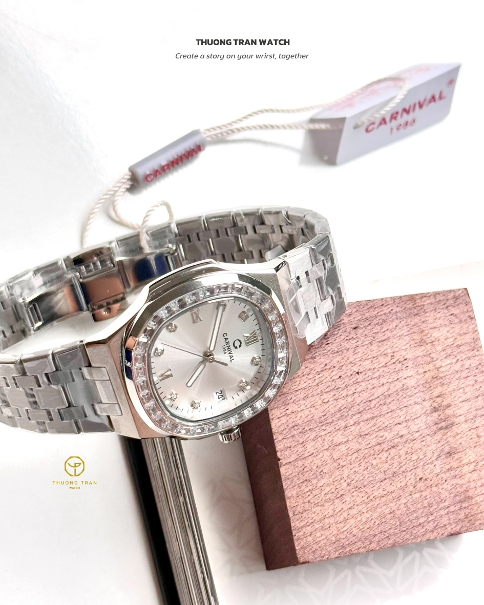 ĐỒNG HỒ NỮ CARNIVAL QUARTZ 8160L2-VT-T
