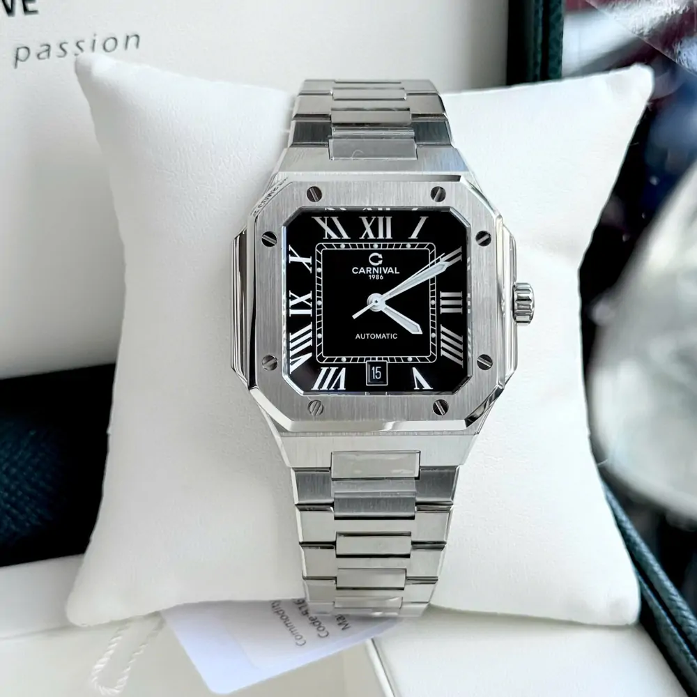 ĐỒNG HỒ NAM CARNIVAL AUTOMATIC ĐEN 8169G-VT-D