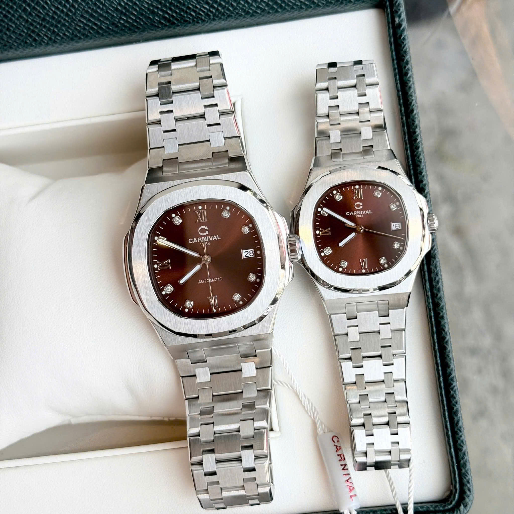 ĐỒNG HỒ ĐÔI CARNIVAL 8160G-VT-N - CARNIVAL 8160L-VT-N1