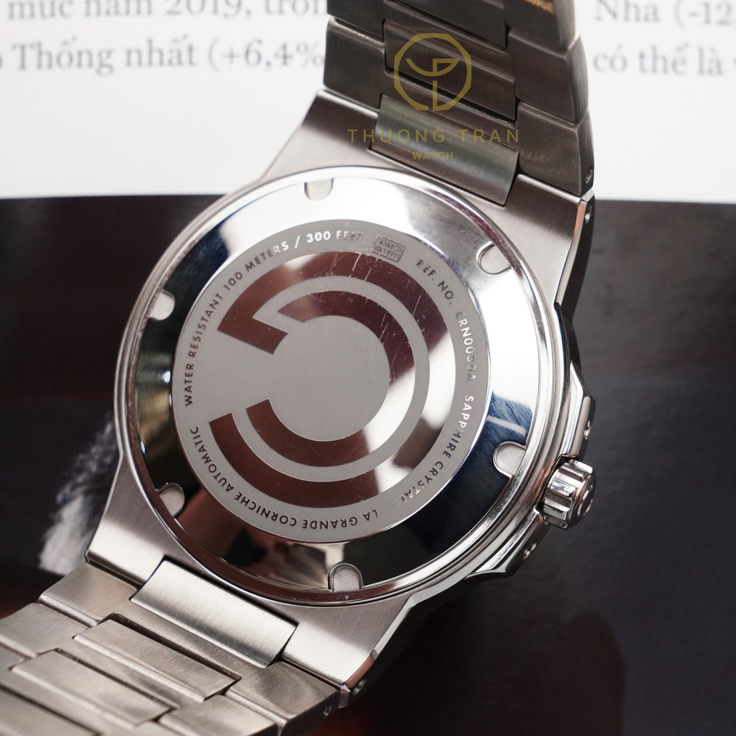 LA GRANDE CORNICHE STEEL WITH BLEU MARINE DIAL CRN0030A