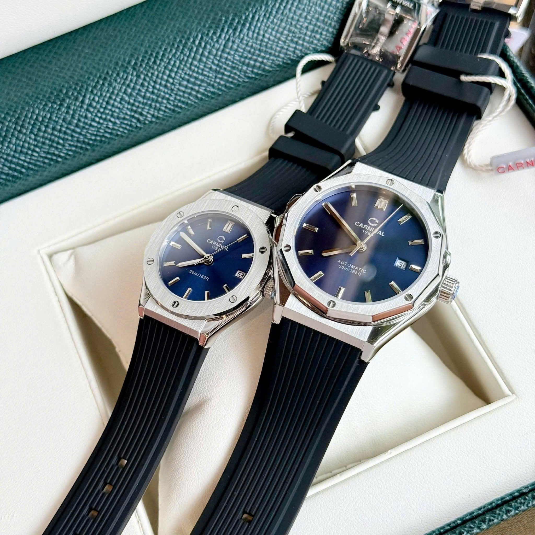 ĐỒNG HỒ ĐÔI CARNIVAL 8168G-VT-DCS-X - CARNIVAL 8168L-VT-DCS-X