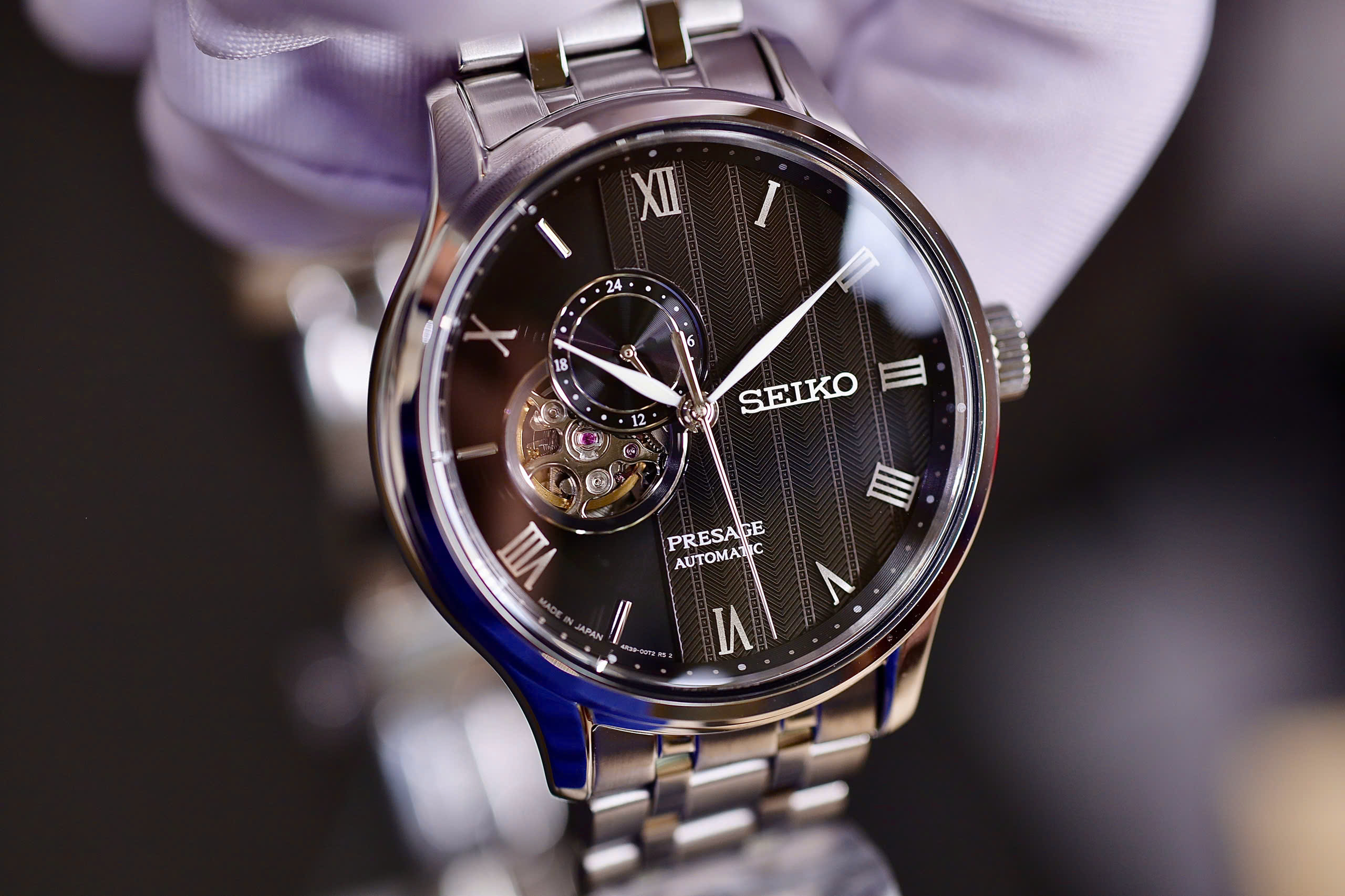 ĐỒNG HỒ NAM SEIKO AUTOMATIC PRESAGE OPEN HEART SSA377J1 (SARY093)